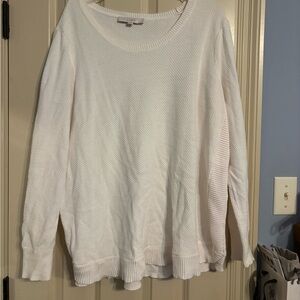 Womens white sweater